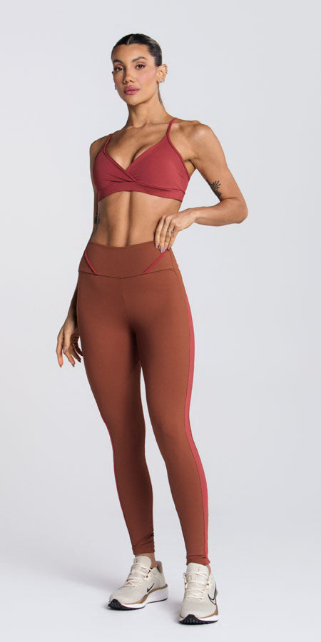 LEGGING COM TEXTURA BICOLOR